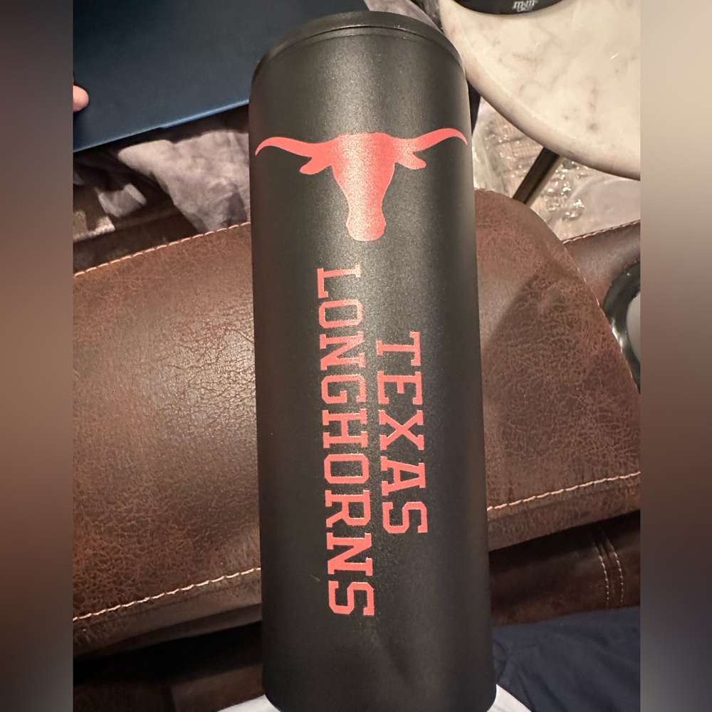 Texas Longhorns Black Tumbler 32OZ No Straw New